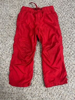🍀6/$20 GAP Bright Red Kids Pull-On lined Joggers